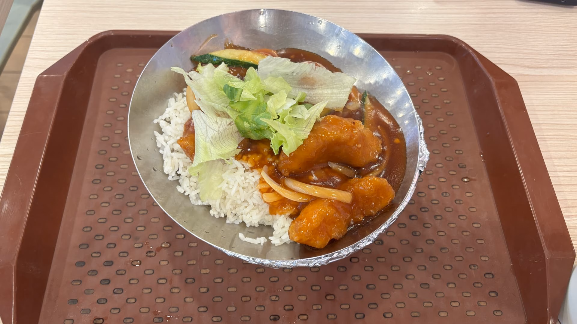 酸甜鱼肉饭